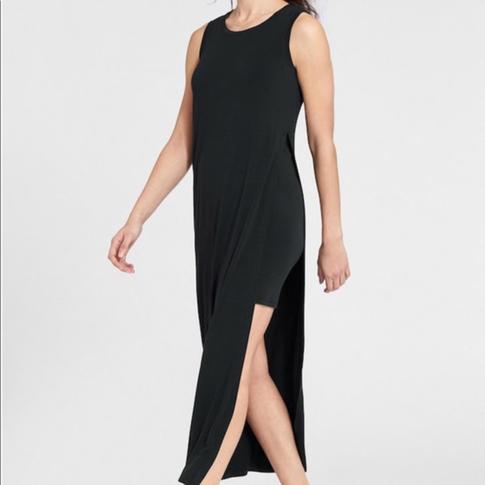 ATHLETA black glam maxi dress